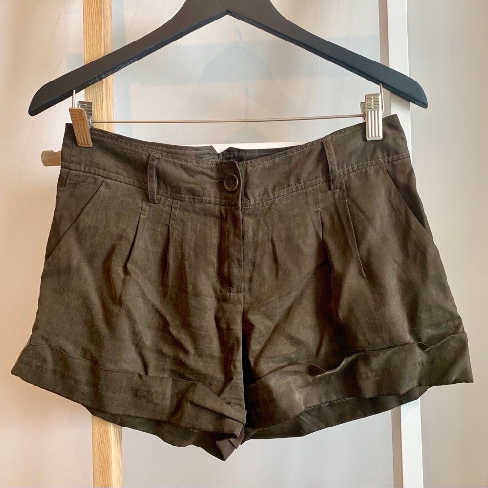 Silky Lyocell Shorts in Rich Chocolate Brown
